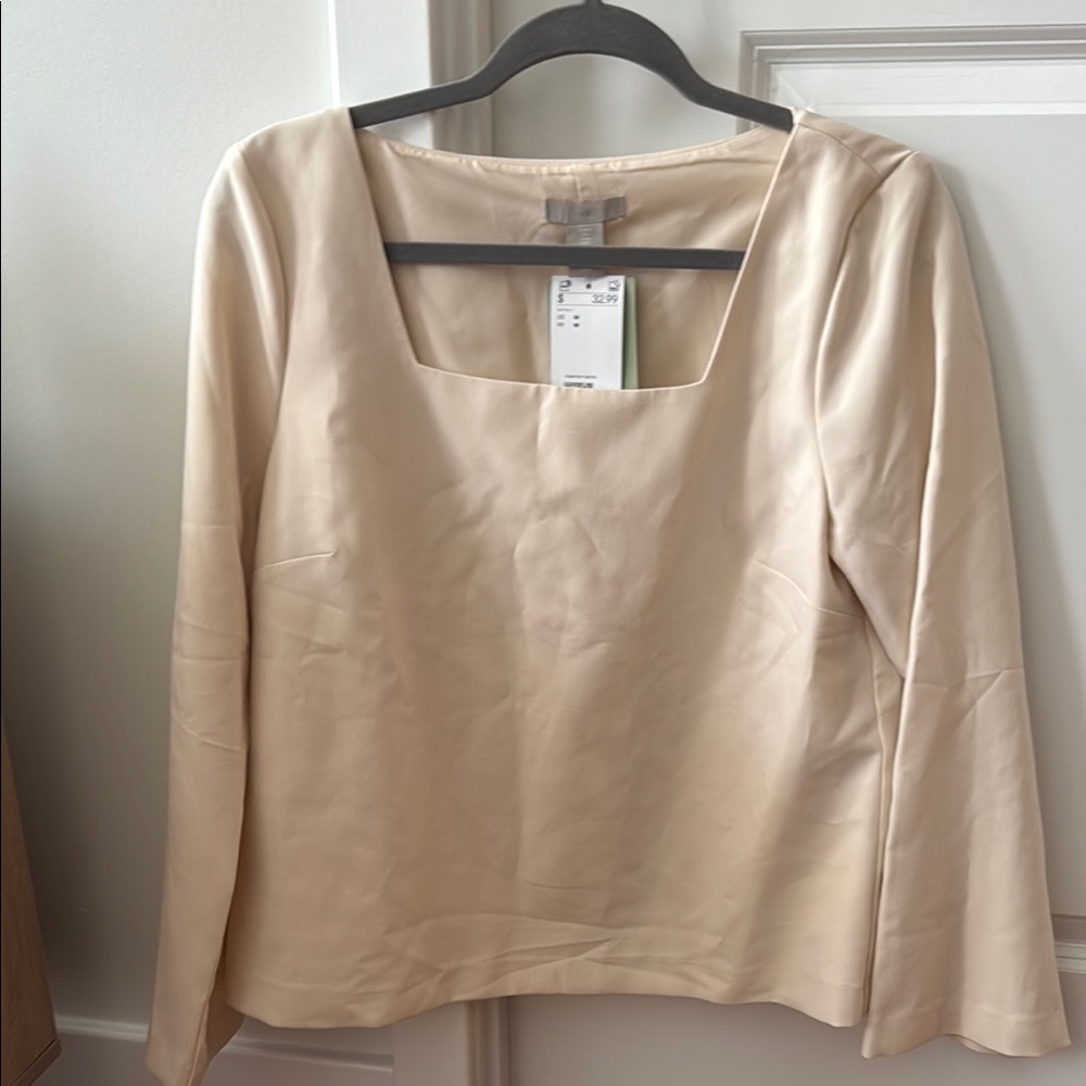 H&M Elegant Cream Blouse